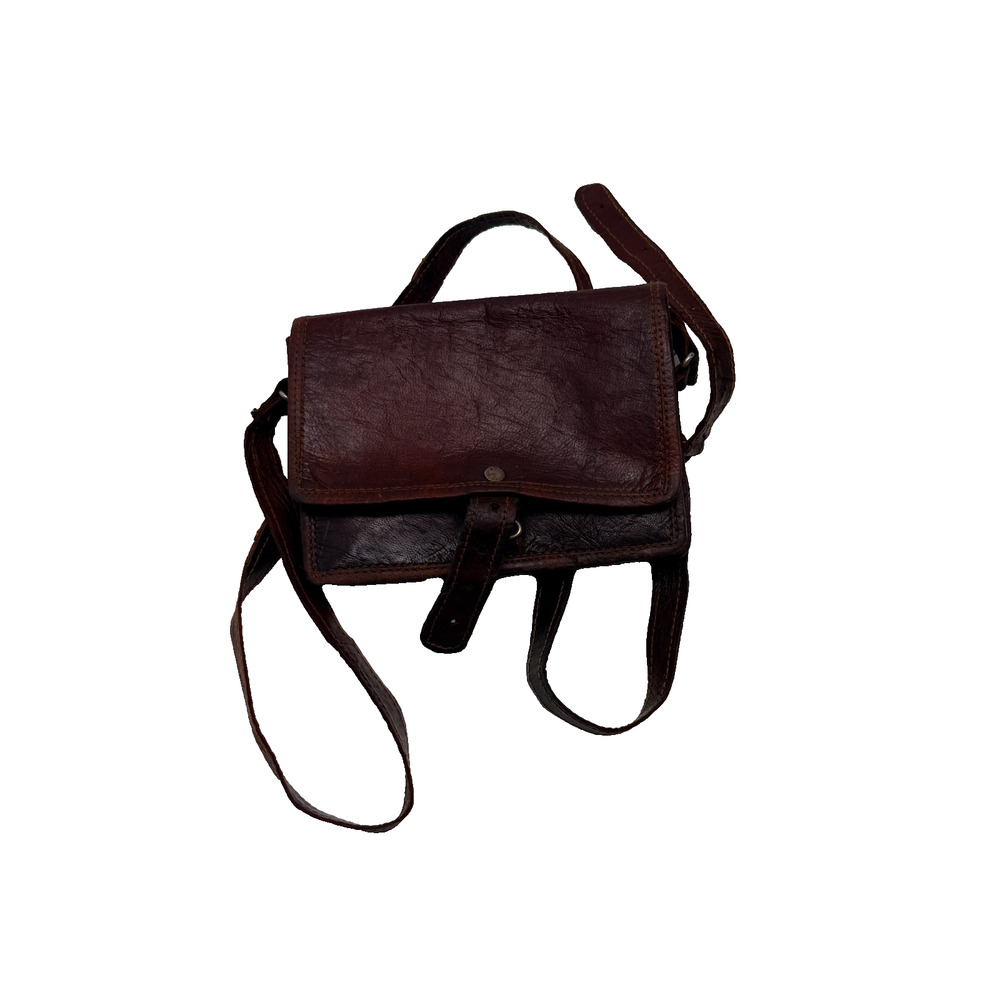 Leather Pouch 7.5 inches with Shoulder Strap